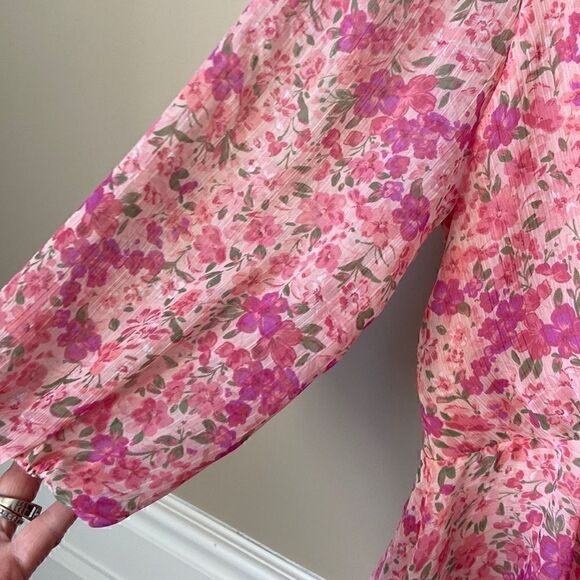 Nwt Do + Be Pink Floral Dress Small - Picture 6 of 15